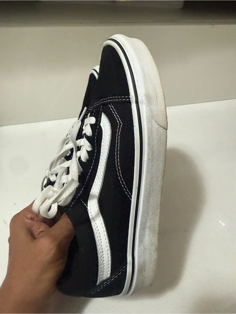Classic Black and White Skate Sneakers new without box